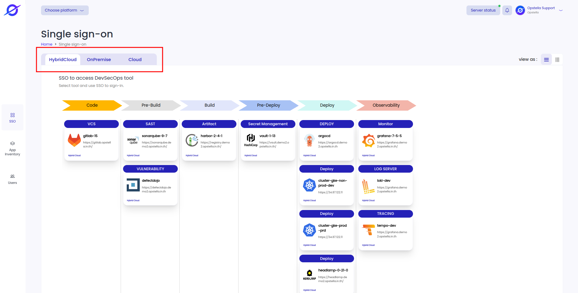 Img SSO Page Select Platform
