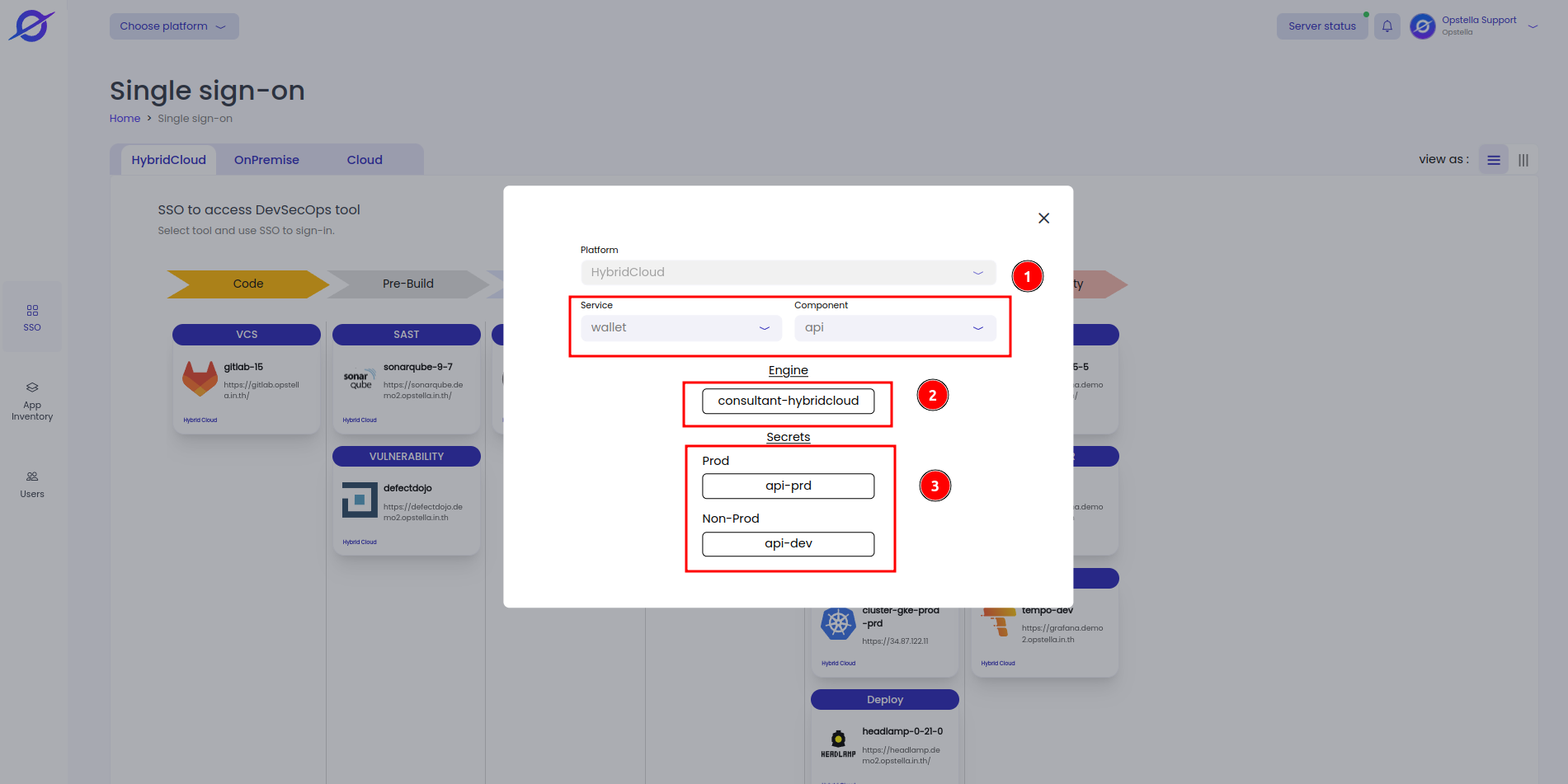 Img SSO Page Modal Vault Secret