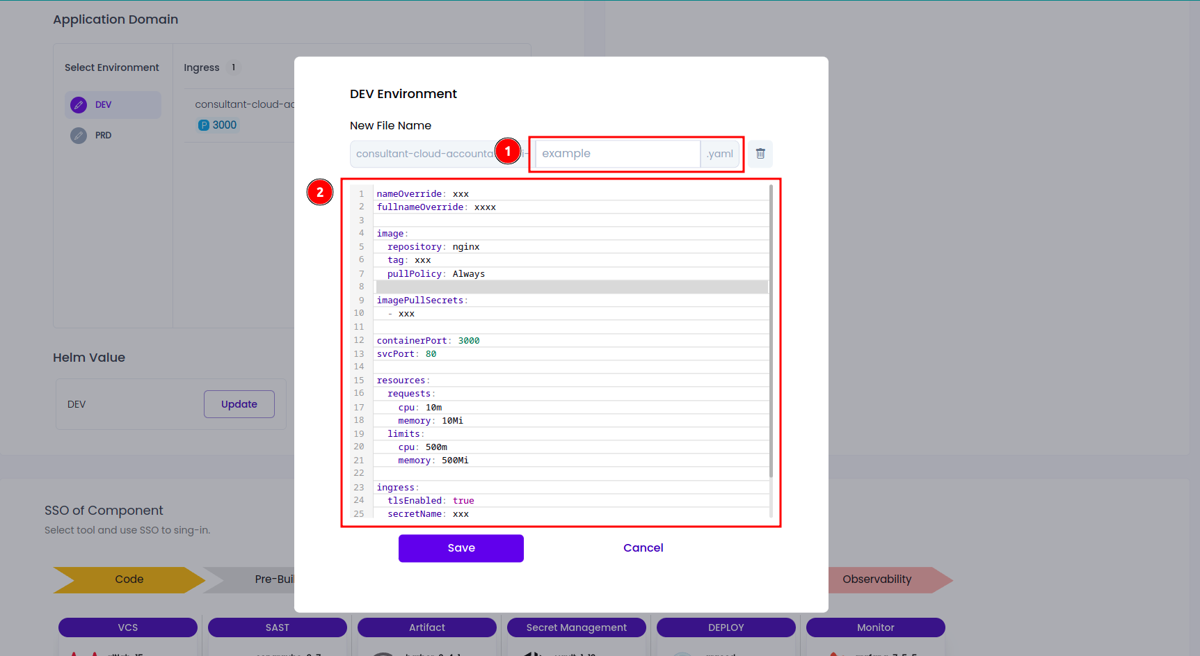 UpdateApplication