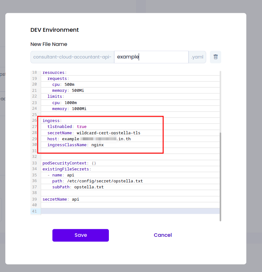 UpdateApplication